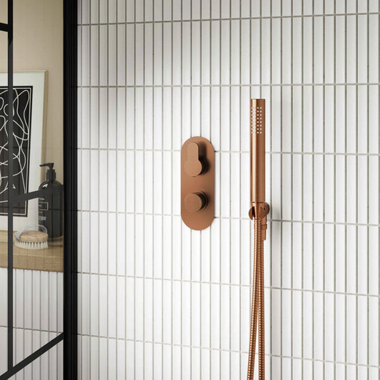 Showers, Thermostatic Showers, Black Matt Shower, Brushed Brass Shower, Fixed Head Showers