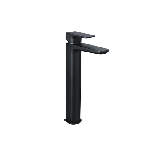 antonio black matt mono tall basin mixer tap, Alessio, Black Basin Taps, Cloakroom Basin Taps, Taps, 1