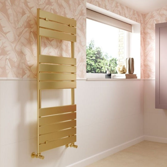 mode-flat-panel-towel-radiator-500x840mm-brushed-brass, Alessio, Heating, Radiators, Towel Rails, 1