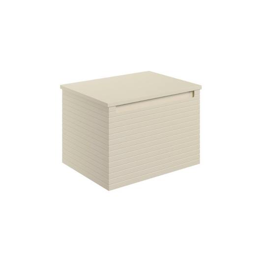 zante 600mm wall hung basin unit worktop matt cotton, Alessio, Wall Hung Vanity Unit, 4