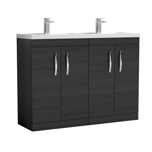 nuie 1200mm floor standing cabinet with double basinath026c, Nuie, Sink Vanity Unit, Basin Unit, 1
