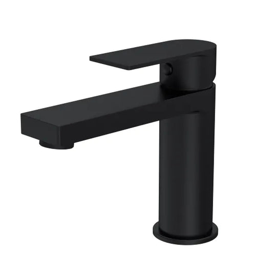 Canada Basin Mixer Tap With Push Button Waste Matt Black