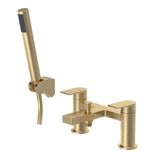 Canada Bath Shower Mixer Tap with Shower Kit Brushed Brass