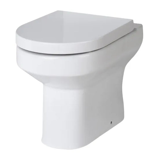 Fusion Round Back to Wall Toilet Pan & Seat
