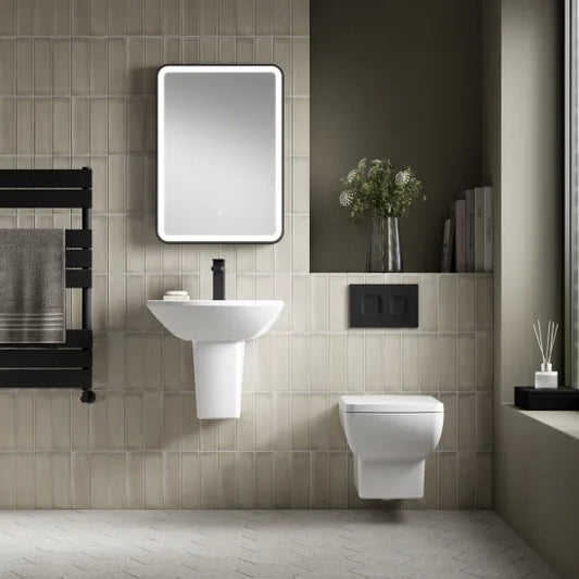 Asselby 500mm Basin & Semi Pedestal