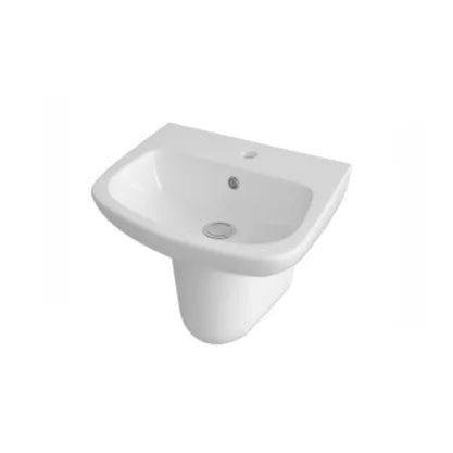 Ambrose 450mm 1TH Basin & Semi Pedestal