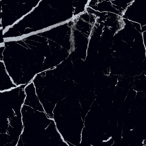Genova Black Polished Marble Effect Tiles 600x600mm