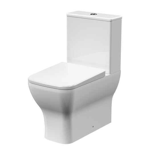 Ava Flush Rimless Toilet, Cistern & Soft Close Seat