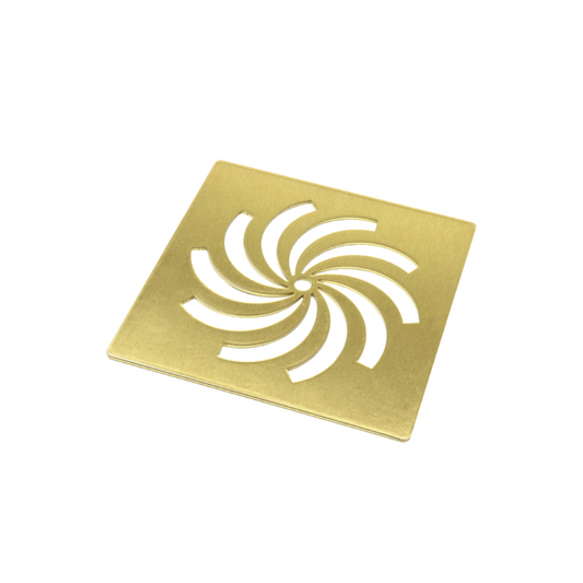 25mm ultra slim shower tray waste cover brushed brass, Alessio, Brushed Brass, Shower Tray Wastes, Shower Trays, 1