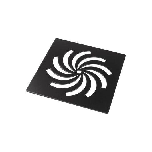 25mm ultra slim shower tray waste cover matt black, Alessio, Black, Shower Tray Wastes, Shower Trays, 1