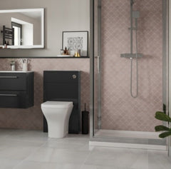 Vito 500mm Floor Standing WC Unit - Anthracite Gloss