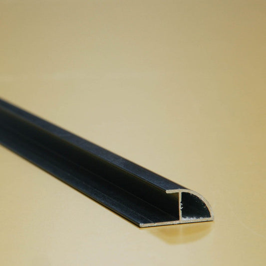 Quadrant Corner Black 2450mm Length Aluminium Profile