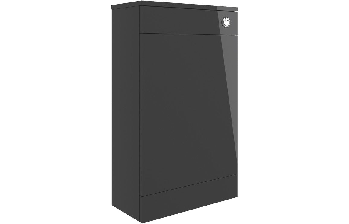 Vito 500mm Floor Standing WC Unit - Anthracite Gloss
