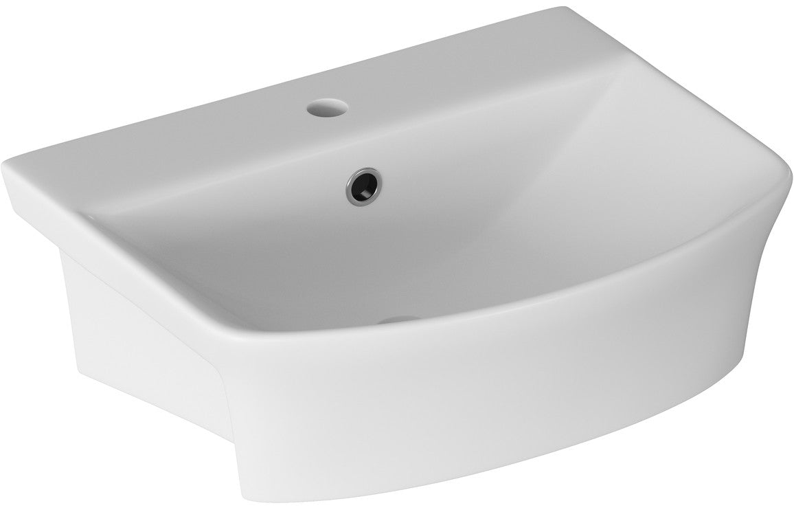 Anna Semi Recessed Basin And Close Coupled Toilet Set