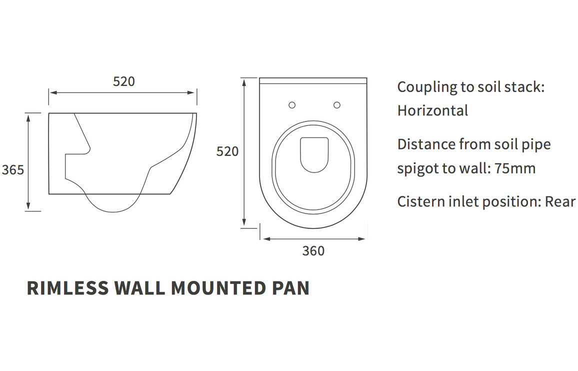 Esta Wall Hung Basin And Wall Hung Toilet Set