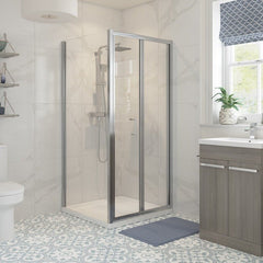 Aria 700mm Bi-fold Shower Door & 700mm Side Panel