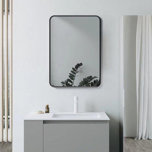 arto 600x800mm rectangle mirror matt black, Alessio, Mirrors, Standard Bathroom Mirrors, 1