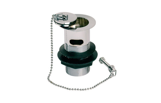 Basin Plug And Chain Waste - Slotted - bathandtile