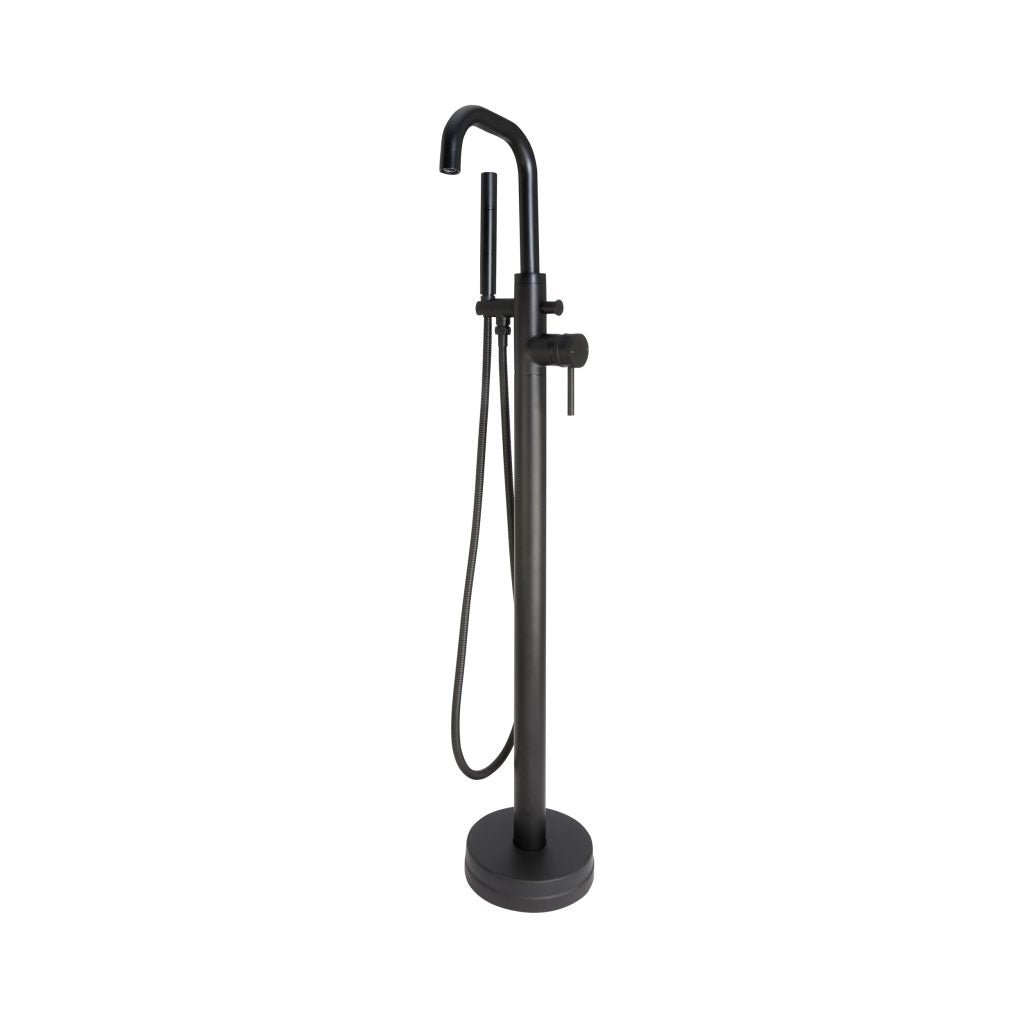 Core Freestanding Bath Shower Mixer Tap Black - bathandtile