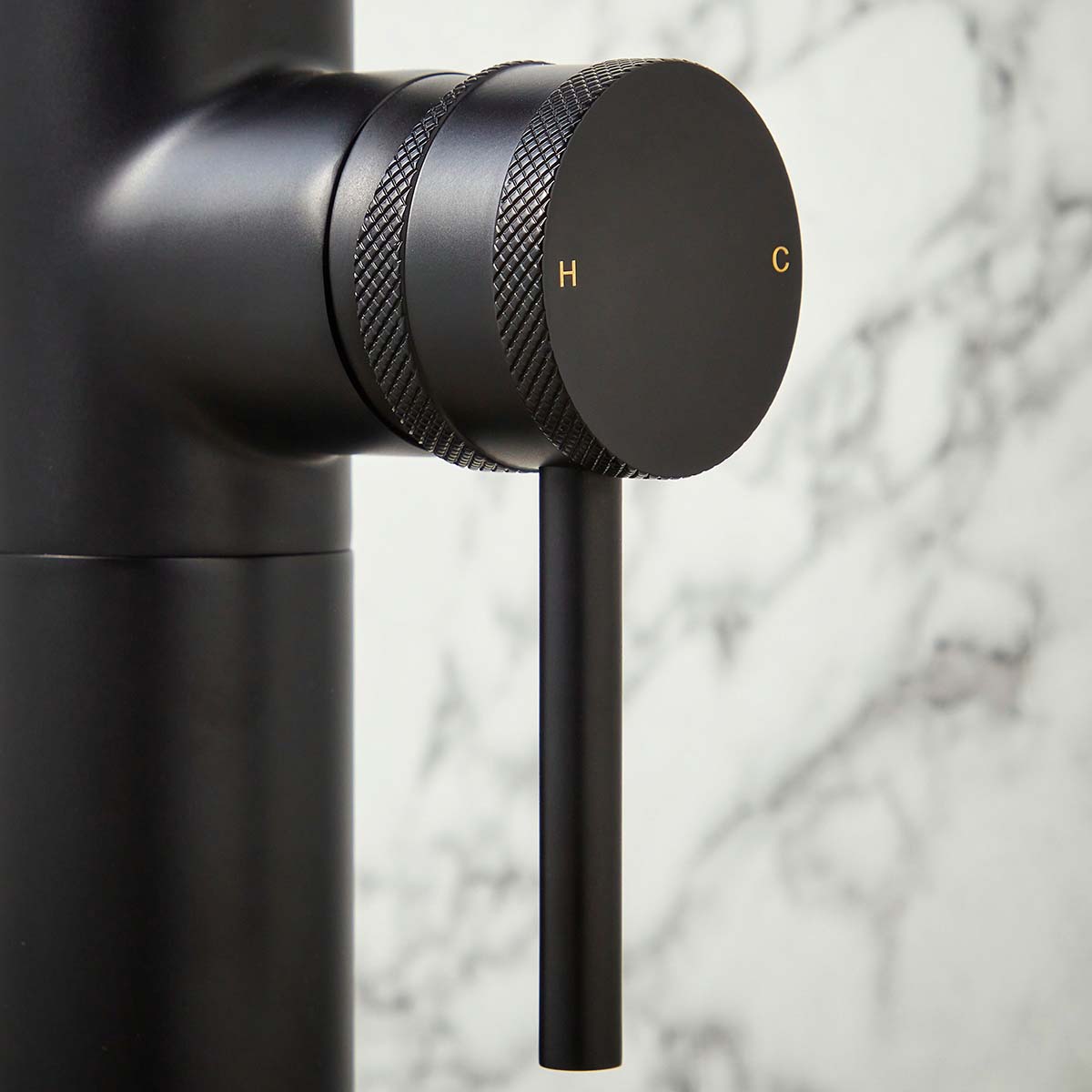 Core Freestanding Bath Shower Mixer Tap Black - bathandtile