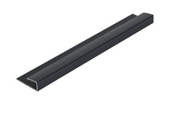 End Cap Black 2450mm Length Aluminium Profile