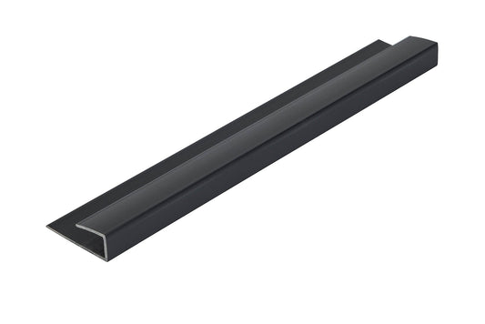 End Cap Black 2450mm Length Aluminium Profile - bathandtile