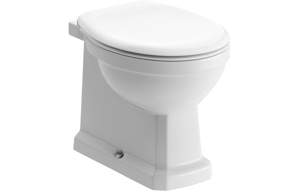 Florence Back To Wall WC & Standard Soft Close Toilet Seat - bathandtile
