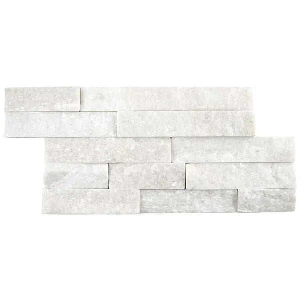 Ledgestone Sparkle White 150x300mm Tiles - bathandtile