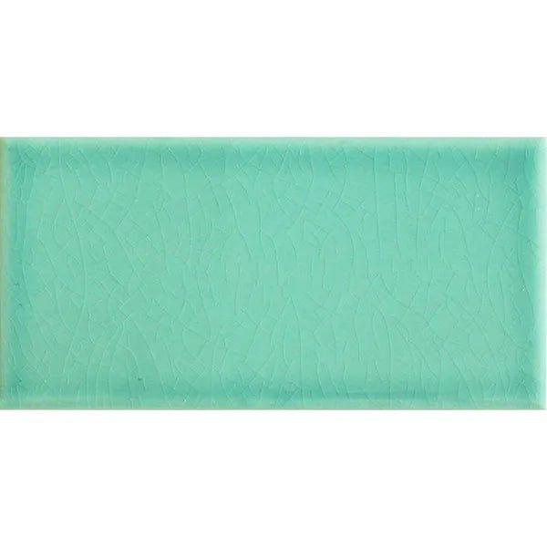 Liso Verde Azulado Crackle 150x75mm Tiles - bathandtile