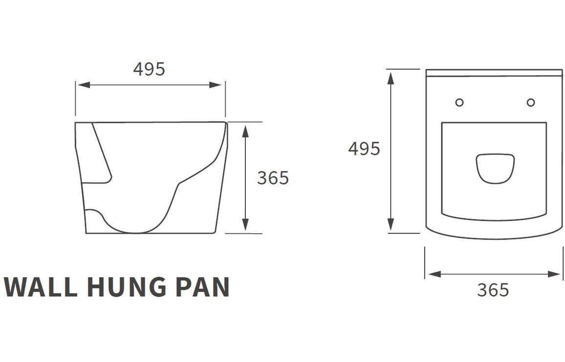 Luca Rimless Wall Hung WC & Soft Close Toilet Seat - bathandtile