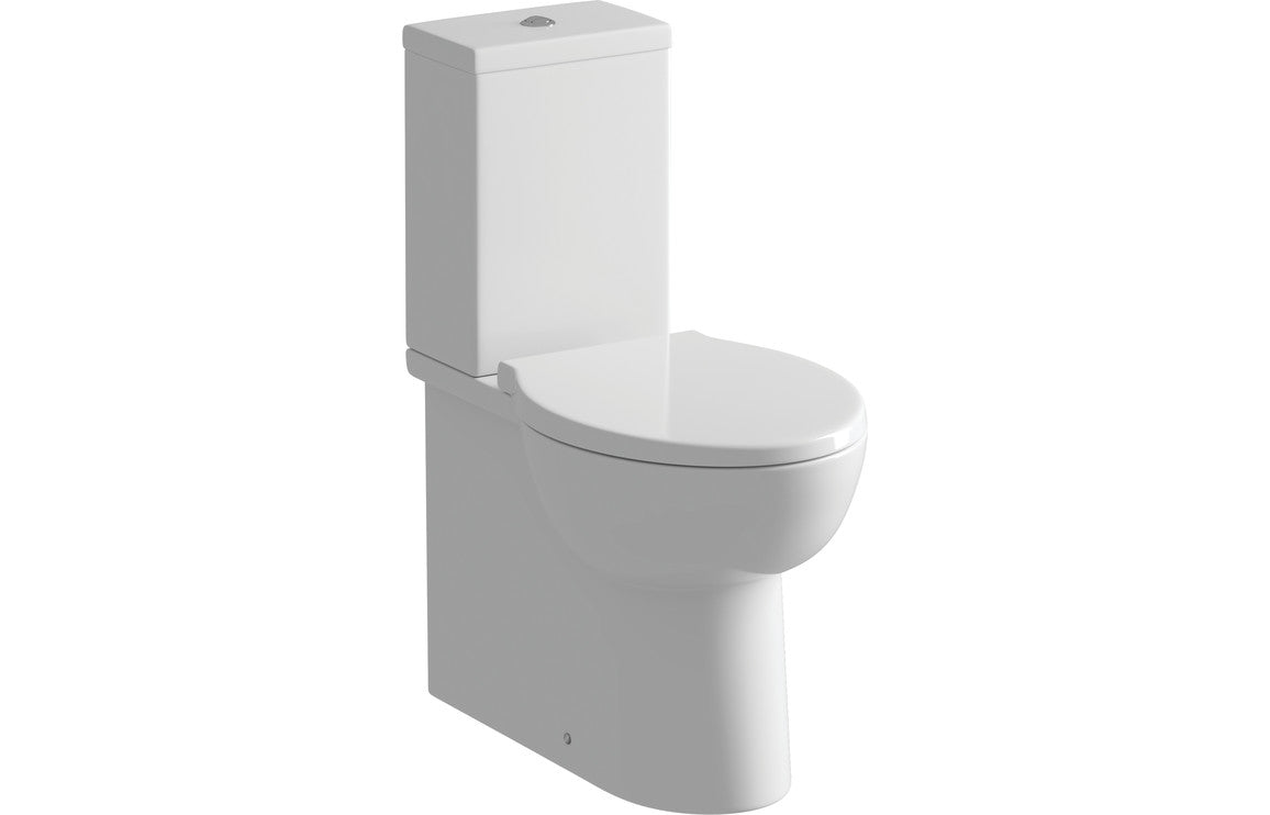 Mia Close Coupled WC & Soft Close Toilet Seat - bathandtile