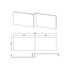 Nuie 1700mm Square Shower Bath Front Panel