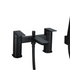 antonio matt black bath mixer tap with shower kit, Alessio, Black Bath Shower Mixer Taps, Bath Taps, Taps, 4