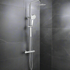 amalia thermostatic bar mixer shower with round handset overhead, Alessio, Mixer Showers, Showers, 4