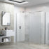 rosa 1000mm wetroom panel with 700mm side panel support bar, Alessio, chrome, Shower Enclosures, Walk In Shower Enclosures, 2