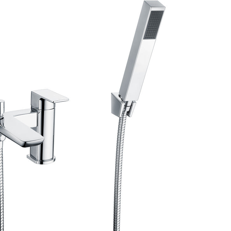 Antonio Chrome Bath Shower Mixer Tap with Shower Kit