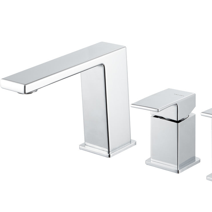 Vema Lys 4-Hole Bath Shower Mixer Taps Chrome