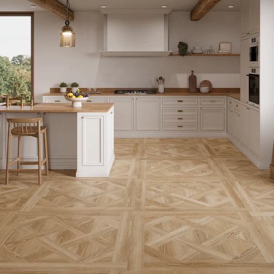 Chamonix Almond Porcelain Tile 100x100cm