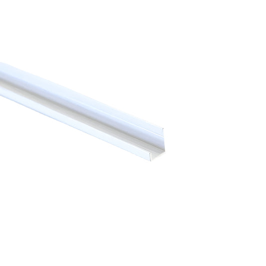 End Cap White 2450mm Length Aluminium Profile