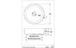 abode cava 375mm round basin pebble grey, Abode, Basins, Counter Top Bowl, 4
