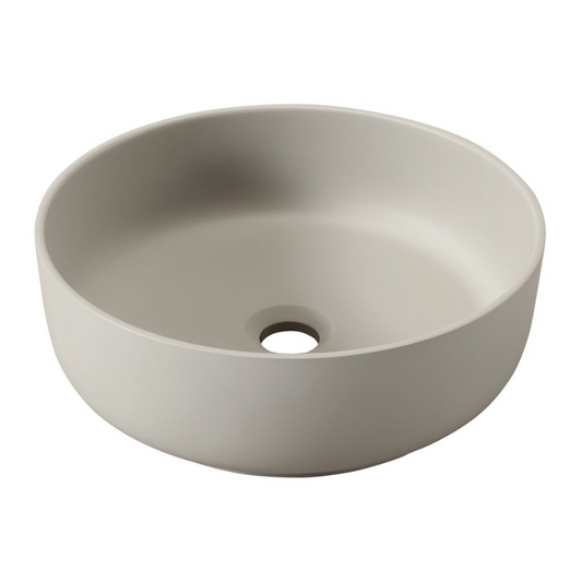 Abode Cava 375mm Round Basin - Pebble Grey