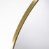 Abode Mayar 600mm Round LED Mirror - Brushed Brass