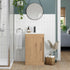 aida 500mm floor standing vanity unit seville oak black handle, Alessio, Sink Vanity Unit, Basin Unit, 1