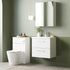 Arno Wall Hung 2 Drawer Mid Edge Basin Unit 600mm