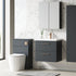 Arno Wall Hung 2 Drawer Mid Edge Basin Unit 600mm