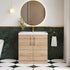 Arno Bleached Oak 800mm Floor Standing 2-Door Vanity & Mid Edge Basin