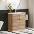 Arno Bleached Oak 800mm Floor Standing 2-Door Vanity & Mid Edge Basin