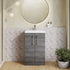Arno 500mm Floor Standing 2 Door Mid Edge Basin Unit - 9 Options