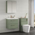 Arno Wall Hung 2 Drawer Mid Edge Basin Unit 600mm