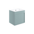 aida 500mm wall hung vanity unit sea green black handle, Alessio, Wall Hung Vanity Unit, 3